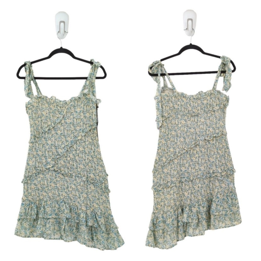 ASTR The Label Eastwick Dress NWOT – Yellow Green Floral, Boho Chic Cottagecore - Picture 11 of 12
